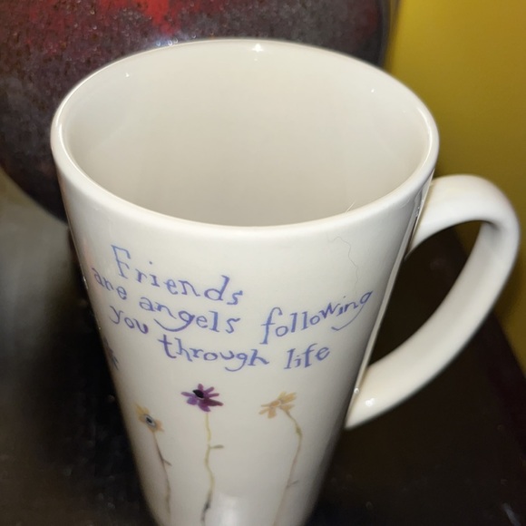 Natural Life Friends are Angels Following You Through Life Coffee Cup Mug 6" - Picture 4 of 8